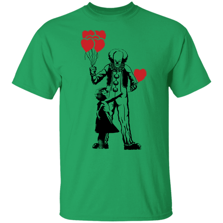 T-Shirts Irish Green / YXS Banksy Balloon Youth T-Shirt