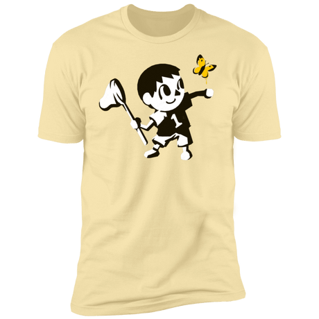 T-Shirts Banana Cream / S Banksy Crossing Men's Premium T-Shirt