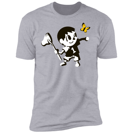 T-Shirts Heather Grey / S Banksy Crossing Men's Premium T-Shirt