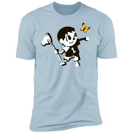 T-Shirts Light Blue / S Banksy Crossing Men's Premium T-Shirt