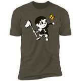 T-Shirts Military Green / S Banksy Crossing Men's Premium T-Shirt