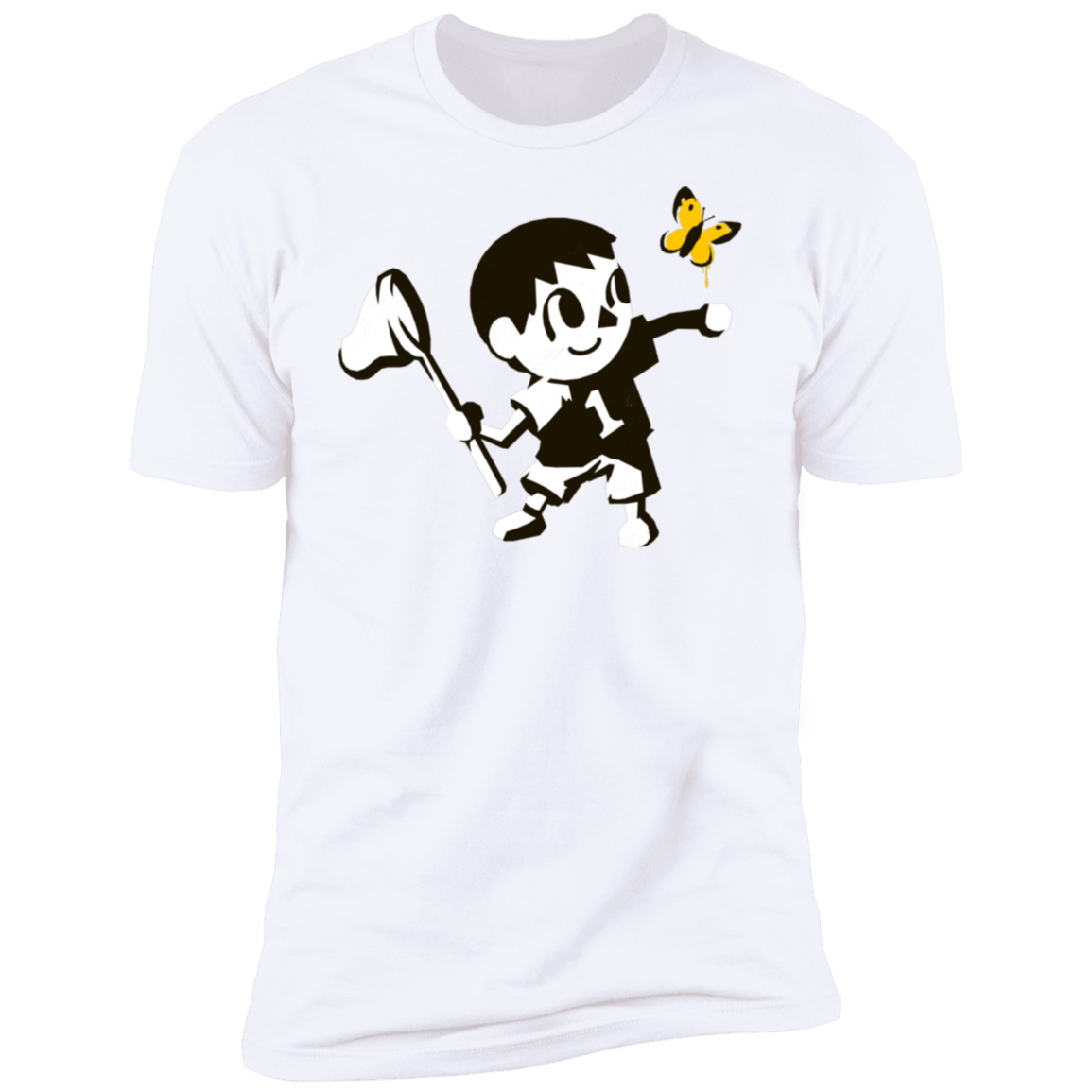 T-Shirts White / S Banksy Crossing Men's Premium T-Shirt