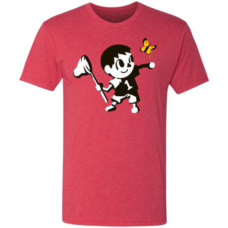 T-Shirts Vintage Red / S Banksy Crossing Men's Triblend T-Shirt