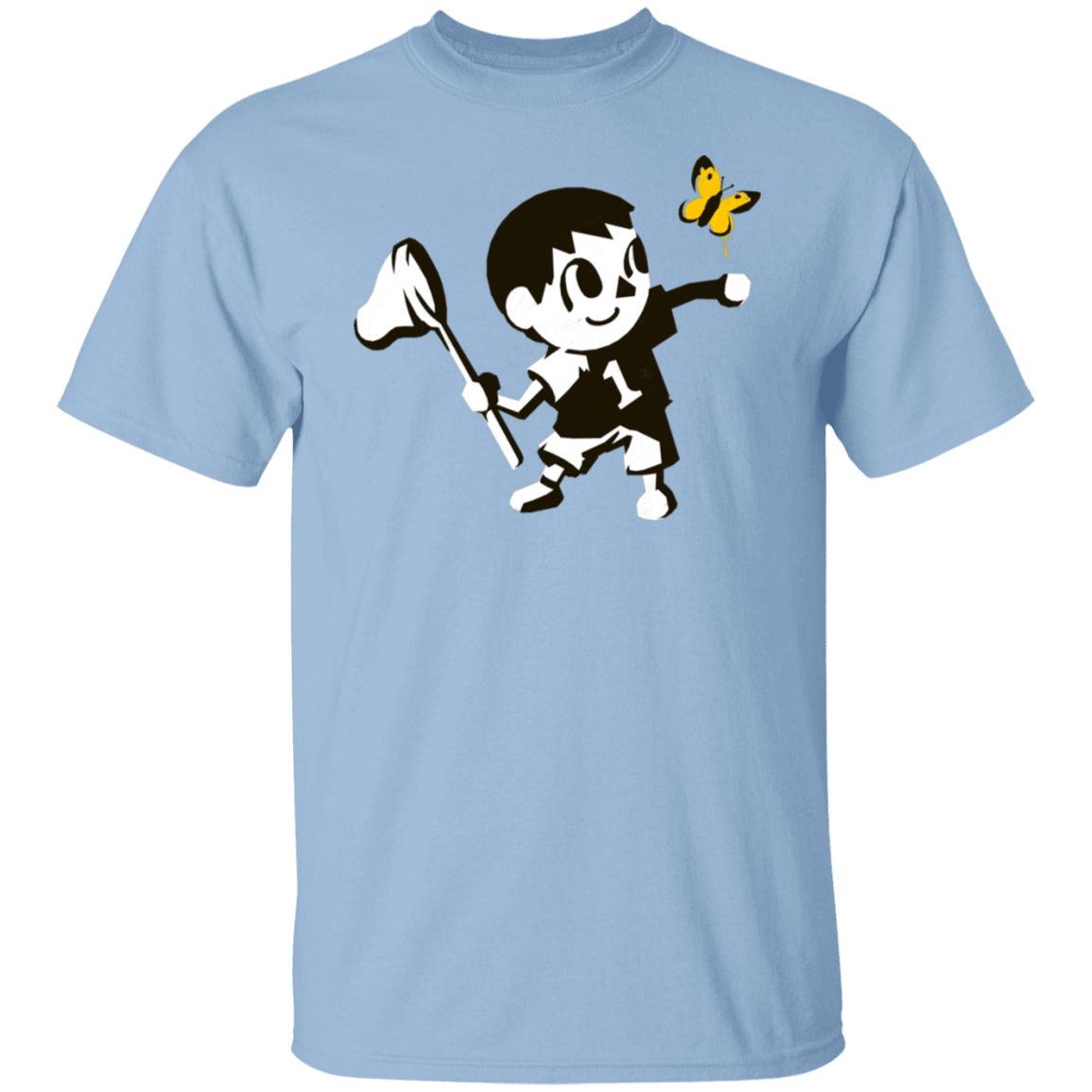 T-Shirts Light Blue / S Banksy Crossing T-Shirt