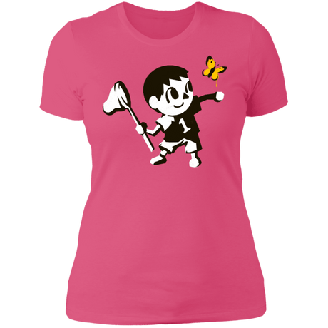 T-Shirts Hot Pink / S Banksy Crossing Women's Premium T-Shirt