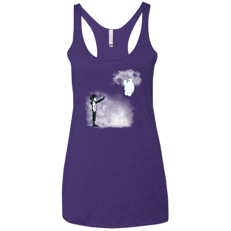 T-Shirts Purple / X-Small Banksy Max Women's Triblend Racerback Tank