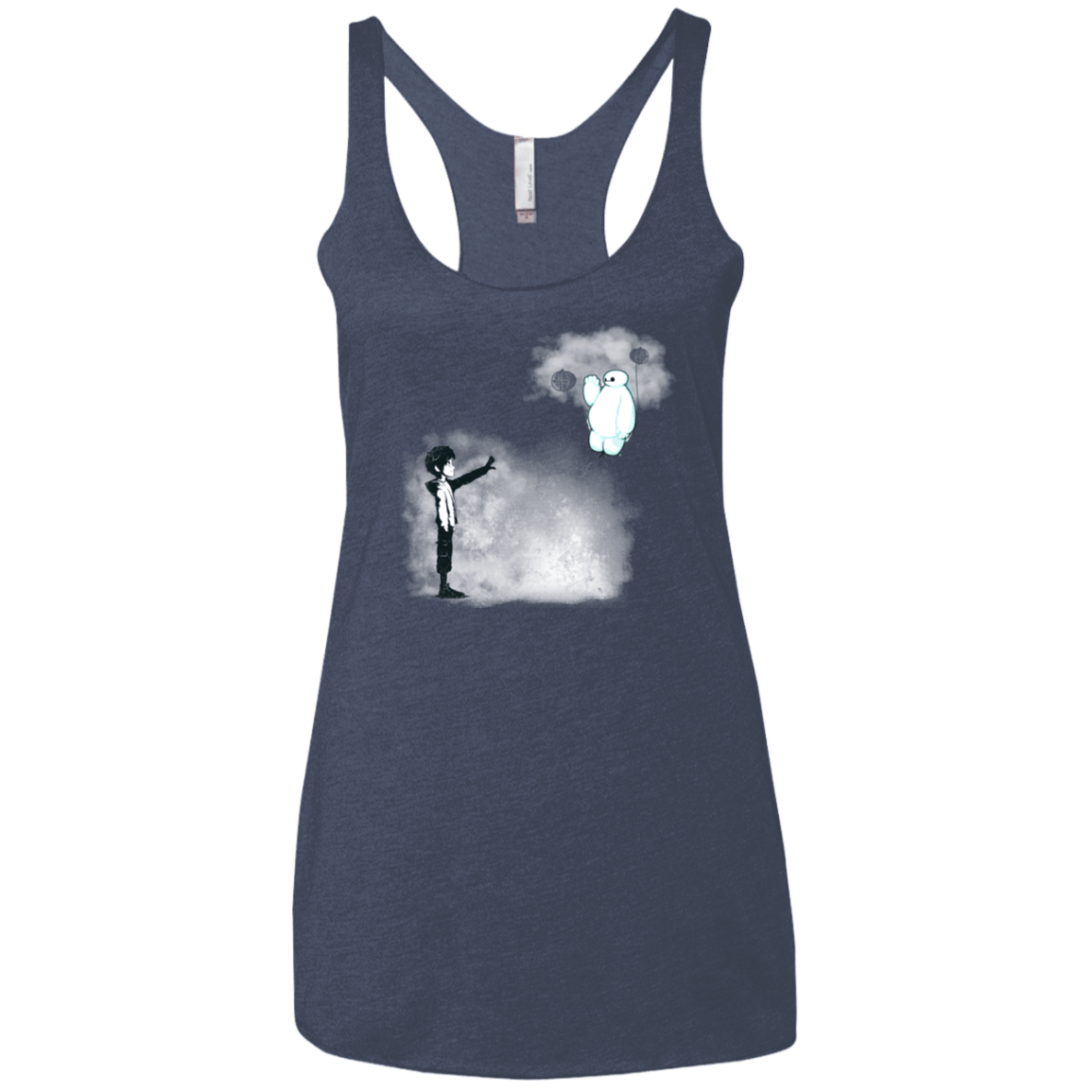 T-Shirts Vintage Navy / X-Small Banksy Max Women's Triblend Racerback Tank