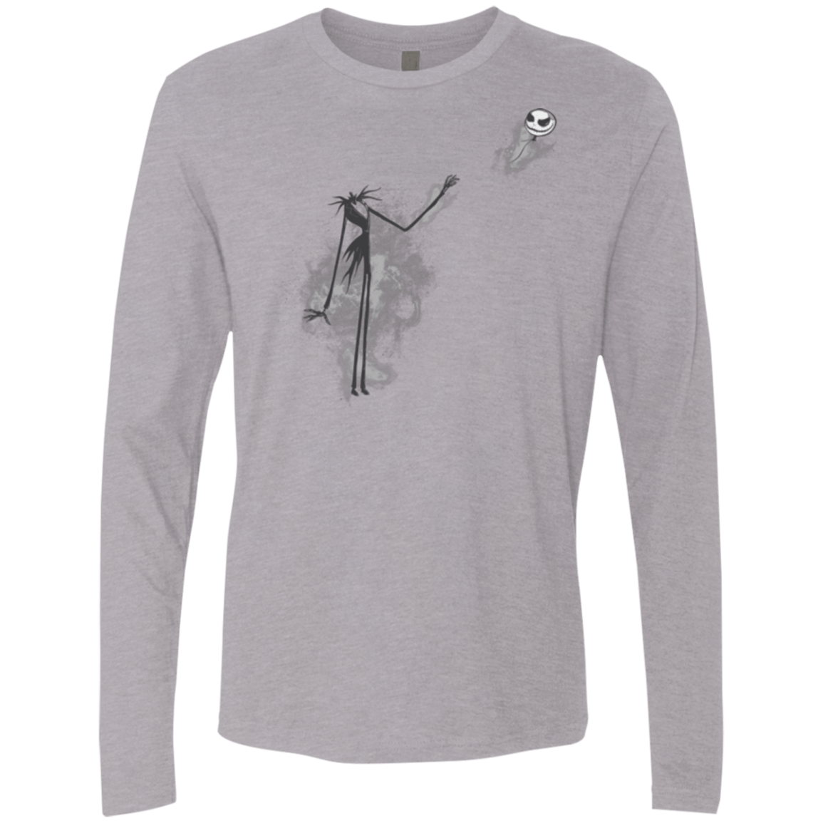 T-Shirts Heather Grey / Small BANKSY NIGHTMARE Men's Premium Long Sleeve