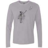 T-Shirts Heather Grey / Small BANKSY NIGHTMARE Men's Premium Long Sleeve