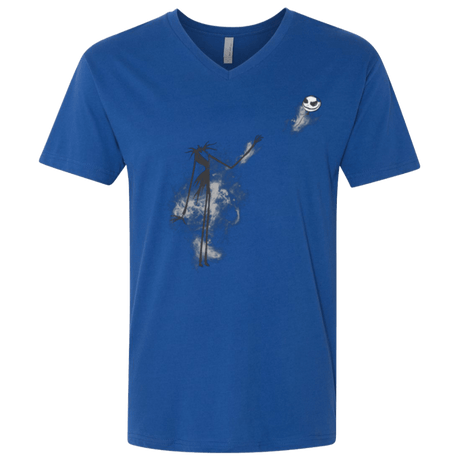 T-Shirts Royal / X-Small BANKSY NIGHTMARE Men's Premium V-Neck