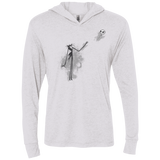T-Shirts Heather White / X-Small BANKSY NIGHTMARE Triblend Long Sleeve Hoodie Tee
