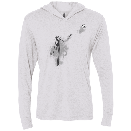 T-Shirts Heather White / X-Small BANKSY NIGHTMARE Triblend Long Sleeve Hoodie Tee