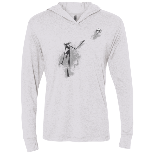 T-Shirts Heather White / X-Small BANKSY NIGHTMARE Triblend Long Sleeve Hoodie Tee