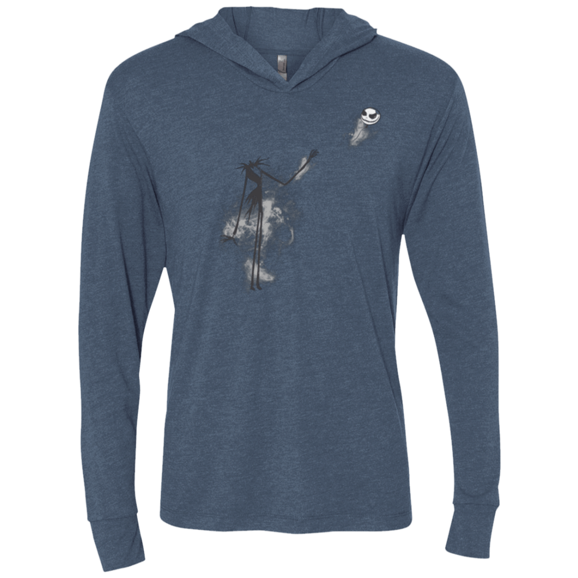 T-Shirts Indigo / X-Small BANKSY NIGHTMARE Triblend Long Sleeve Hoodie Tee