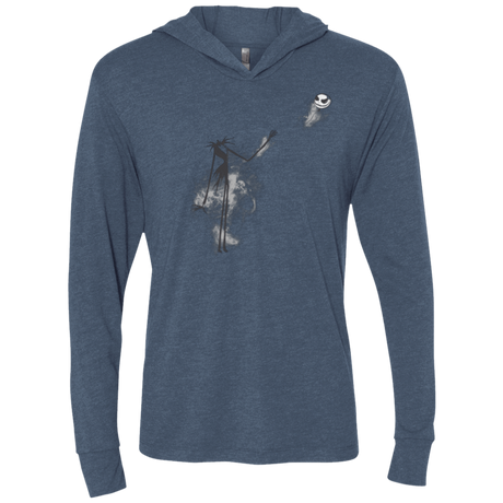 T-Shirts Indigo / X-Small BANKSY NIGHTMARE Triblend Long Sleeve Hoodie Tee