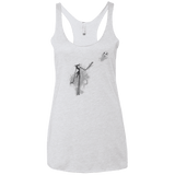 T-Shirts Heather White / X-Small BANKSY NIGHTMARE Women's Triblend Racerback Tank