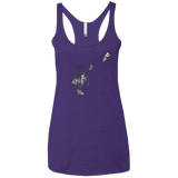 T-Shirts Purple / X-Small BANKSY NIGHTMARE Women's Triblend Racerback Tank