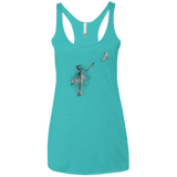 T-Shirts Tahiti Blue / X-Small BANKSY NIGHTMARE Women's Triblend Racerback Tank