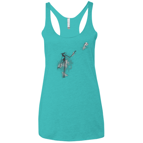 T-Shirts Tahiti Blue / X-Small BANKSY NIGHTMARE Women's Triblend Racerback Tank
