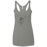 T-Shirts Venetian Grey / X-Small BANKSY NIGHTMARE Women's Triblend Racerback Tank