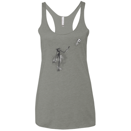 T-Shirts Venetian Grey / X-Small BANKSY NIGHTMARE Women's Triblend Racerback Tank