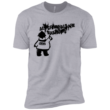 T-Shirts Heather Grey / YXS Banksy Police Boys Premium T-Shirt