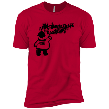 T-Shirts Red / YXS Banksy Police Boys Premium T-Shirt