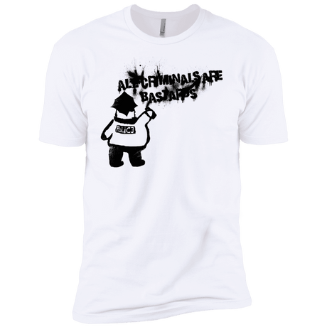 T-Shirts White / YXS Banksy Police Boys Premium T-Shirt