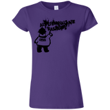 T-Shirts Purple / S Banksy Police Junior Slimmer-Fit T-Shirt