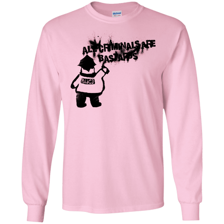 T-Shirts Light Pink / S Banksy Police Men's Long Sleeve T-Shirt