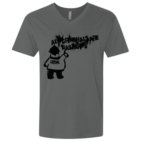 T-Shirts Heavy Metal / X-Small Banksy Police Men's Premium V-Neck