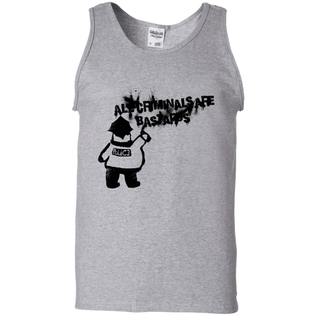 T-Shirts Sport Grey / S Banksy Police Men's Tank Top