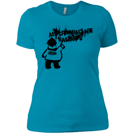 T-Shirts Turquoise / X-Small Banksy Police Women's Premium T-Shirt