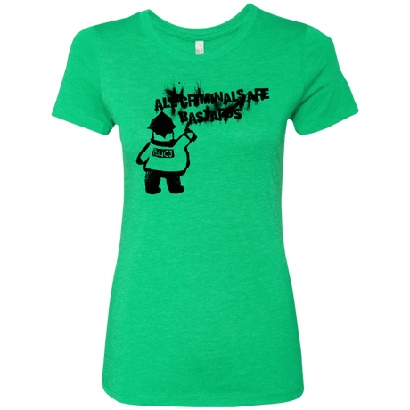 T-Shirts Envy / S Banksy Police Women's Triblend T-Shirt