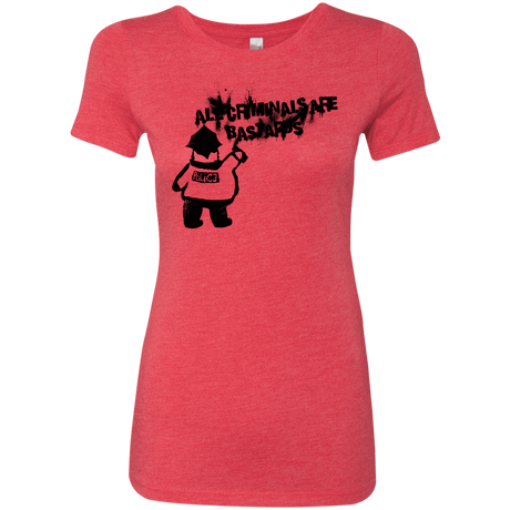 T-Shirts Vintage Red / S Banksy Police Women's Triblend T-Shirt
