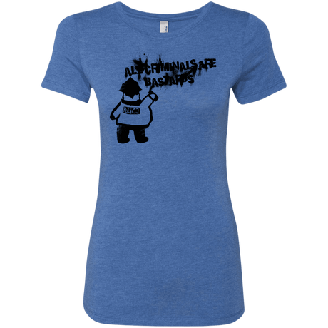 T-Shirts Vintage Royal / S Banksy Police Women's Triblend T-Shirt