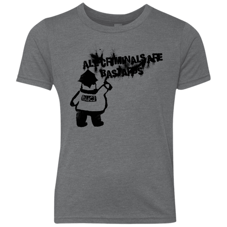 T-Shirts Premium Heather / YXS Banksy Police Youth Triblend T-Shirt