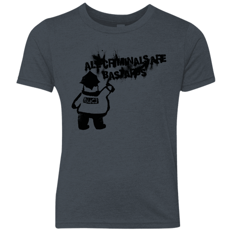 T-Shirts Vintage Navy / YXS Banksy Police Youth Triblend T-Shirt