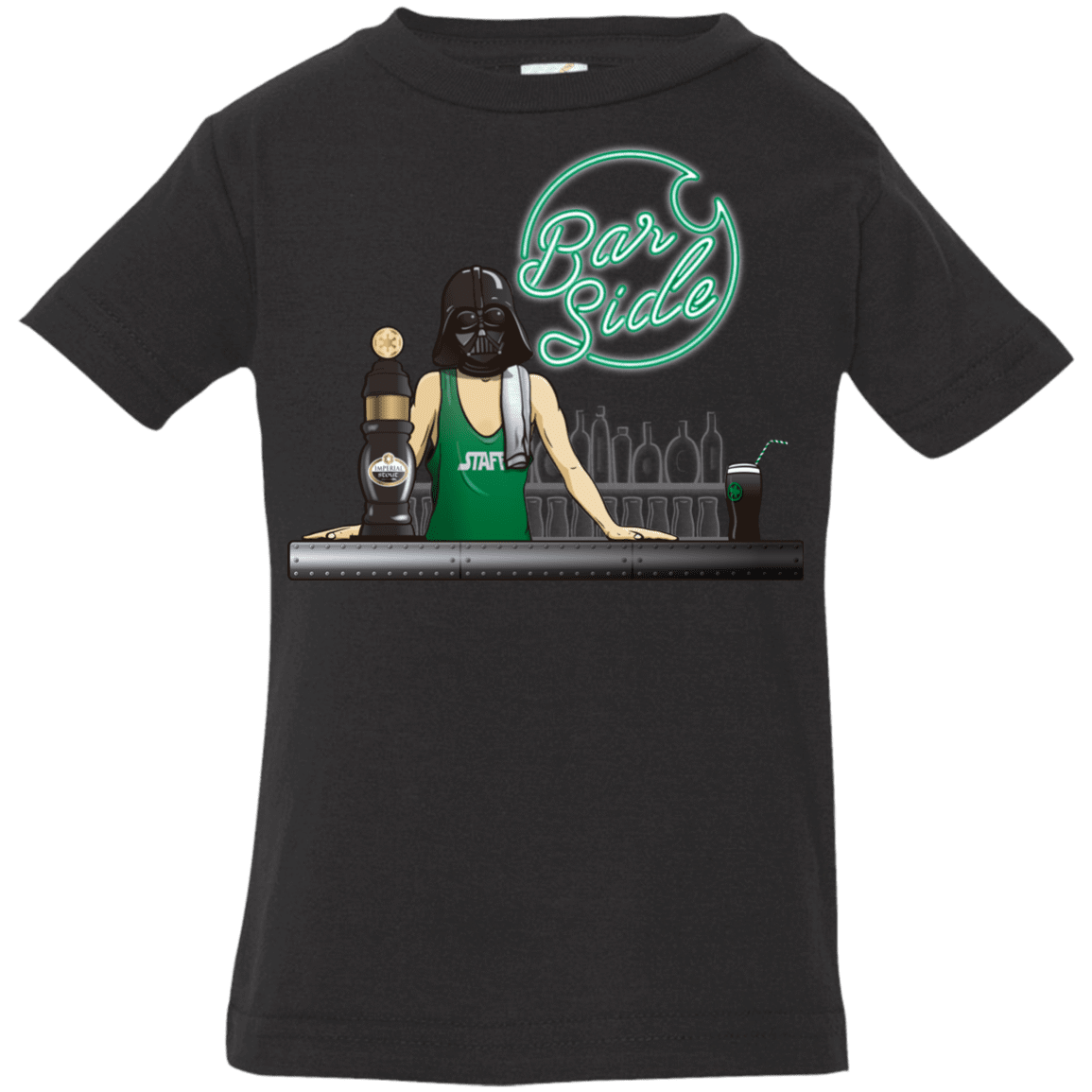 T-Shirts Black / 6 Months Bar side Infant Premium T-Shirt