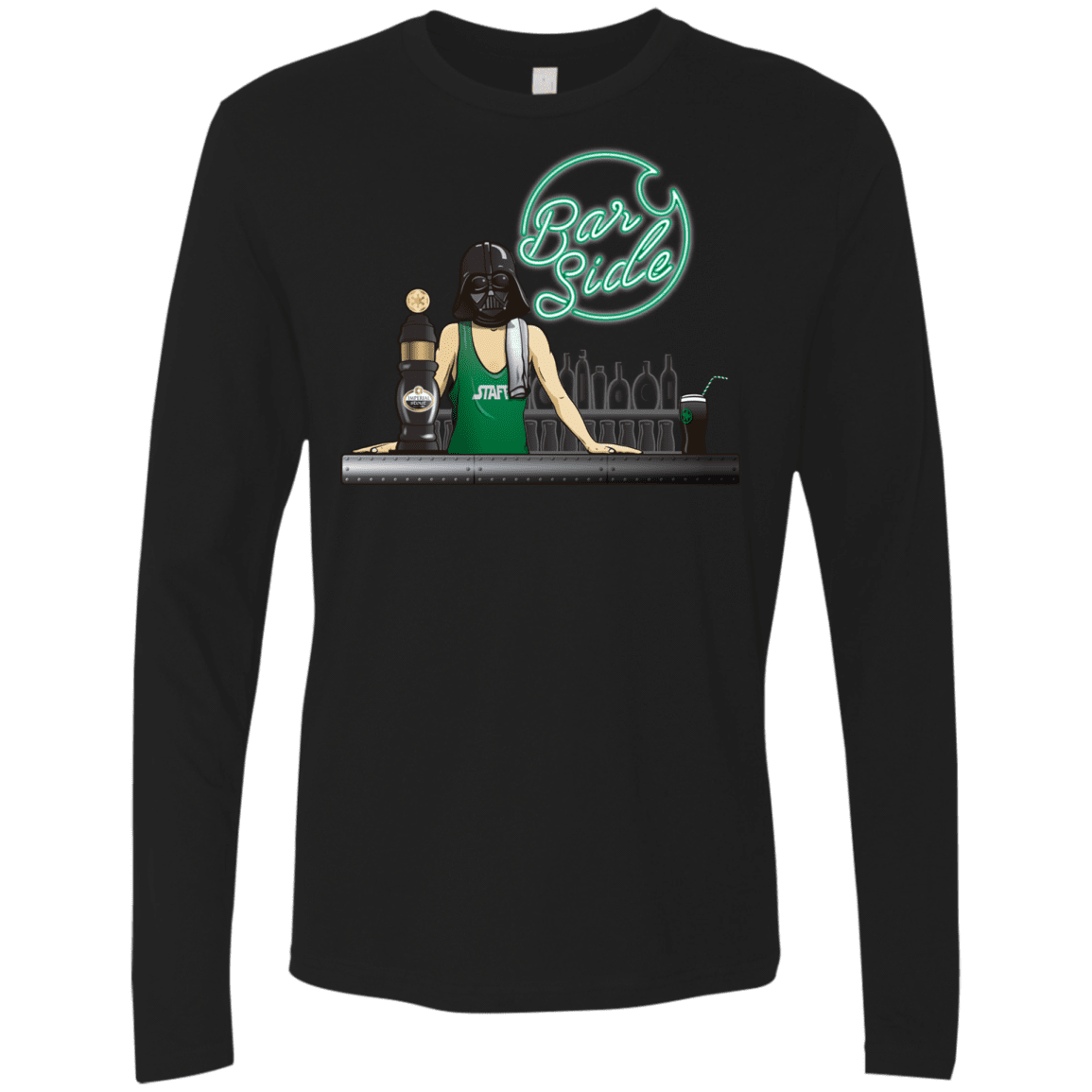 T-Shirts Black / Small Bar side Men's Premium Long Sleeve