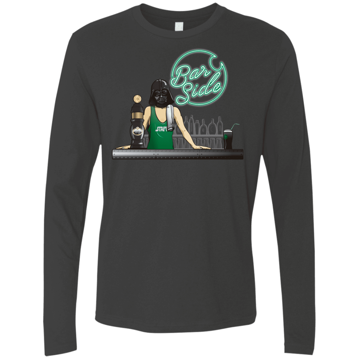 T-Shirts Heavy Metal / Small Bar side Men's Premium Long Sleeve