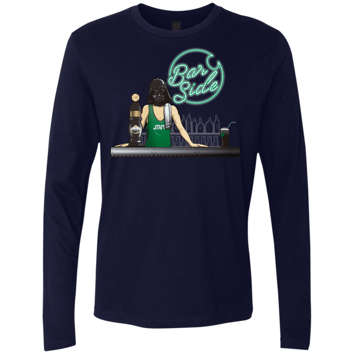 T-Shirts Midnight Navy / Small Bar side Men's Premium Long Sleeve
