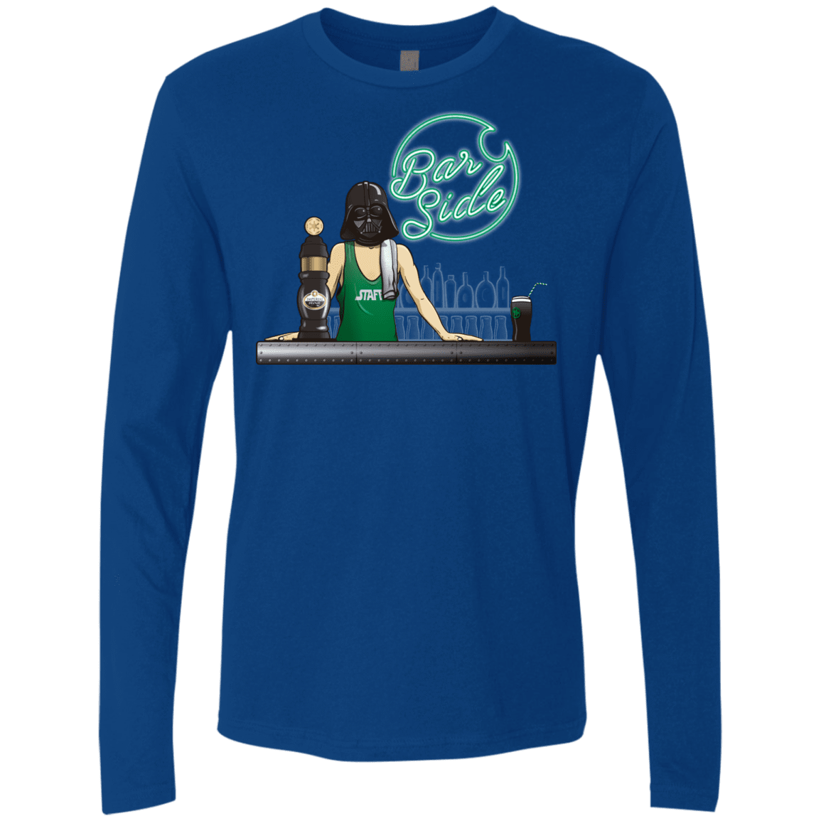 T-Shirts Royal / Small Bar side Men's Premium Long Sleeve