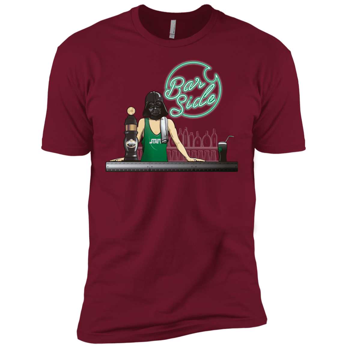 T-Shirts Cardinal / X-Small Bar side Men's Premium T-Shirt