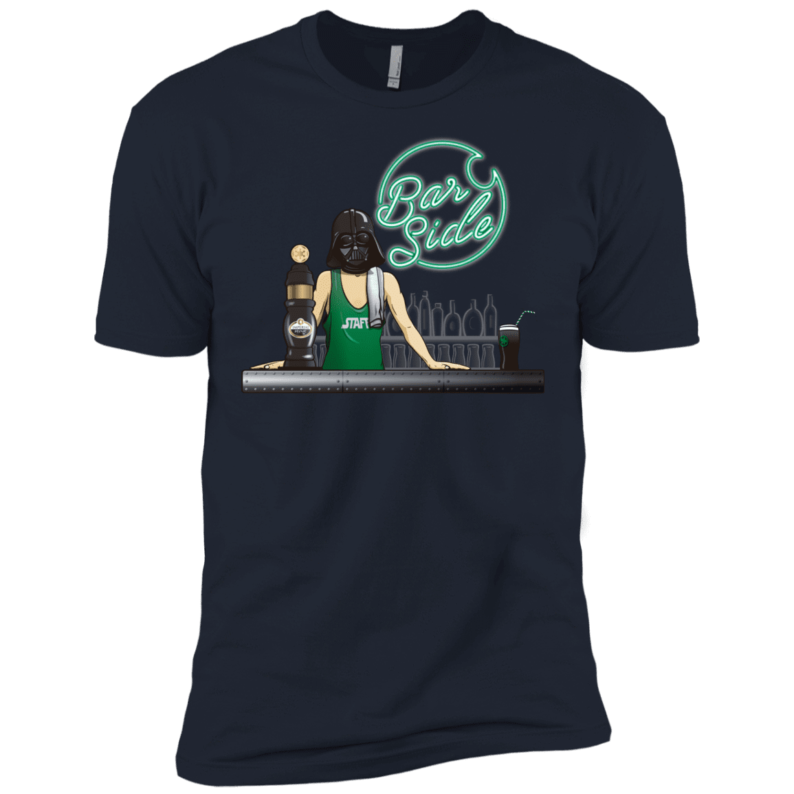 T-Shirts Midnight Navy / X-Small Bar side Men's Premium T-Shirt