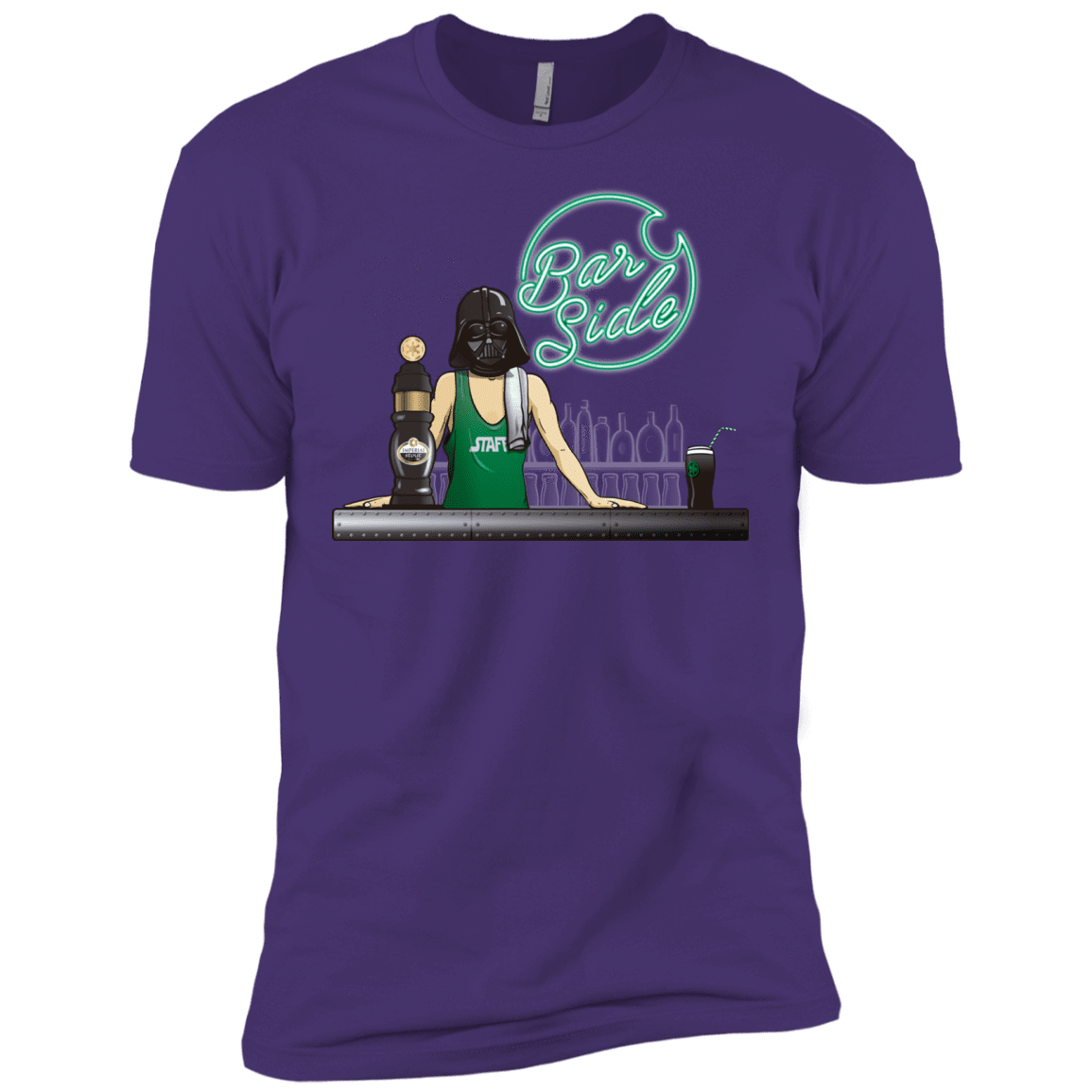 T-Shirts Purple Rush/ / X-Small Bar side Men's Premium T-Shirt