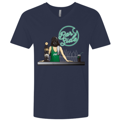 T-Shirts Midnight Navy / X-Small Bar side Men's Premium V-Neck