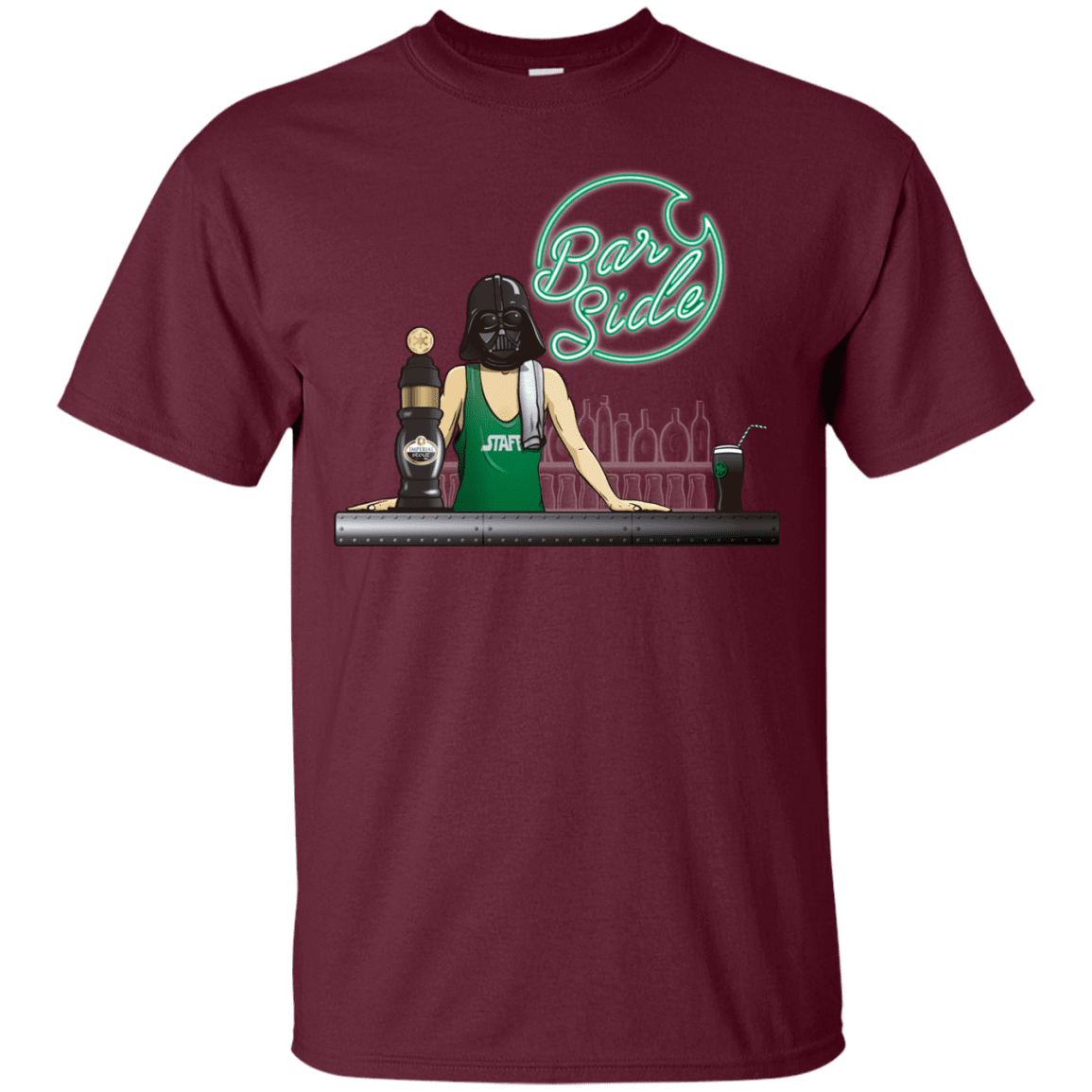 T-Shirts Maroon / Small Bar side T-Shirt