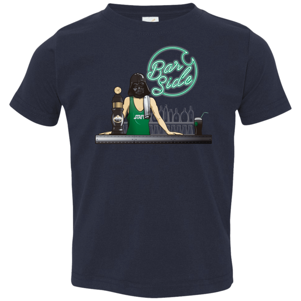 T-Shirts Navy / 2T Bar side Toddler Premium T-Shirt