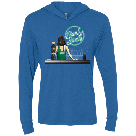 T-Shirts Vintage Royal / X-Small Bar side Triblend Long Sleeve Hoodie Tee